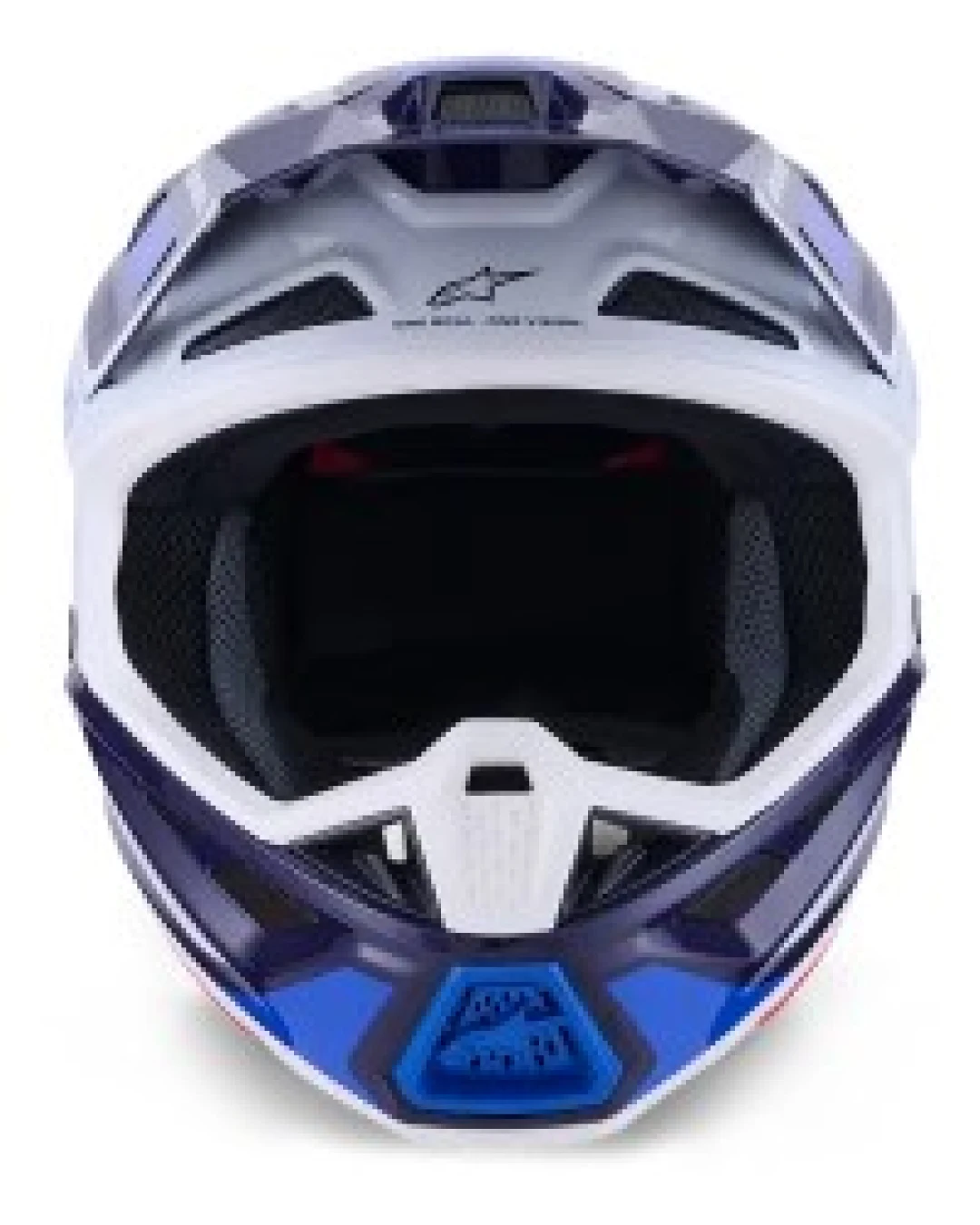 Мотокрос каска ALPINESTARS SM7 RISE BLUE/WHITE