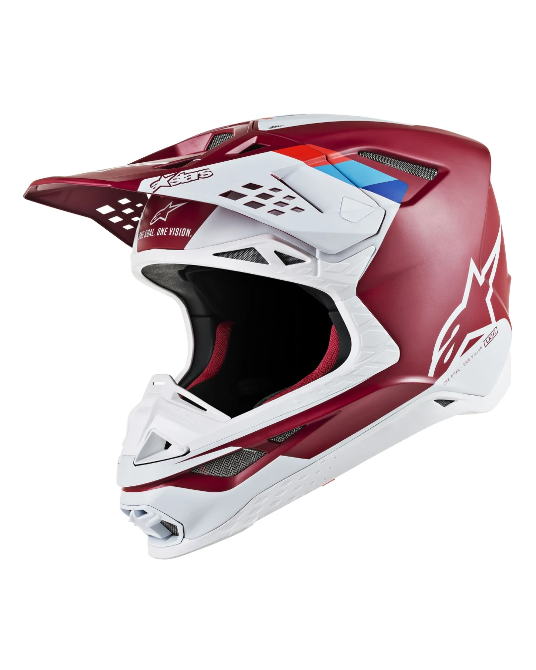 Мотокрос каска ALPINESTARS SM8 Contact MX RED/WHITE