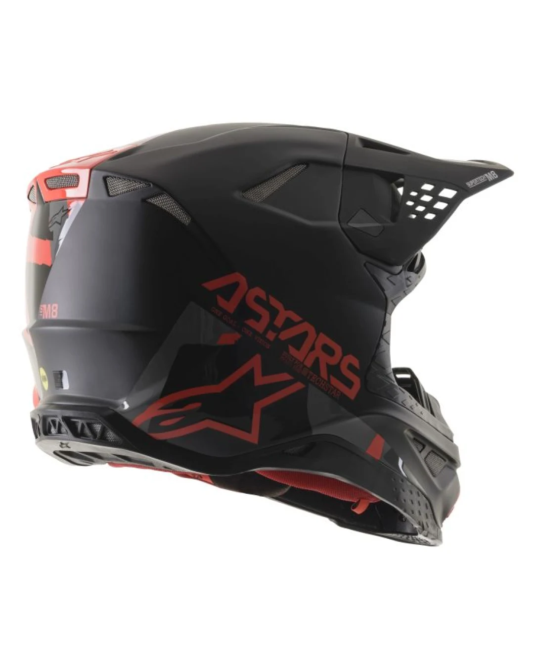 Мотокрос каска ALPINESTARS SM8 Echo BLACK/FLUO GREY/RED