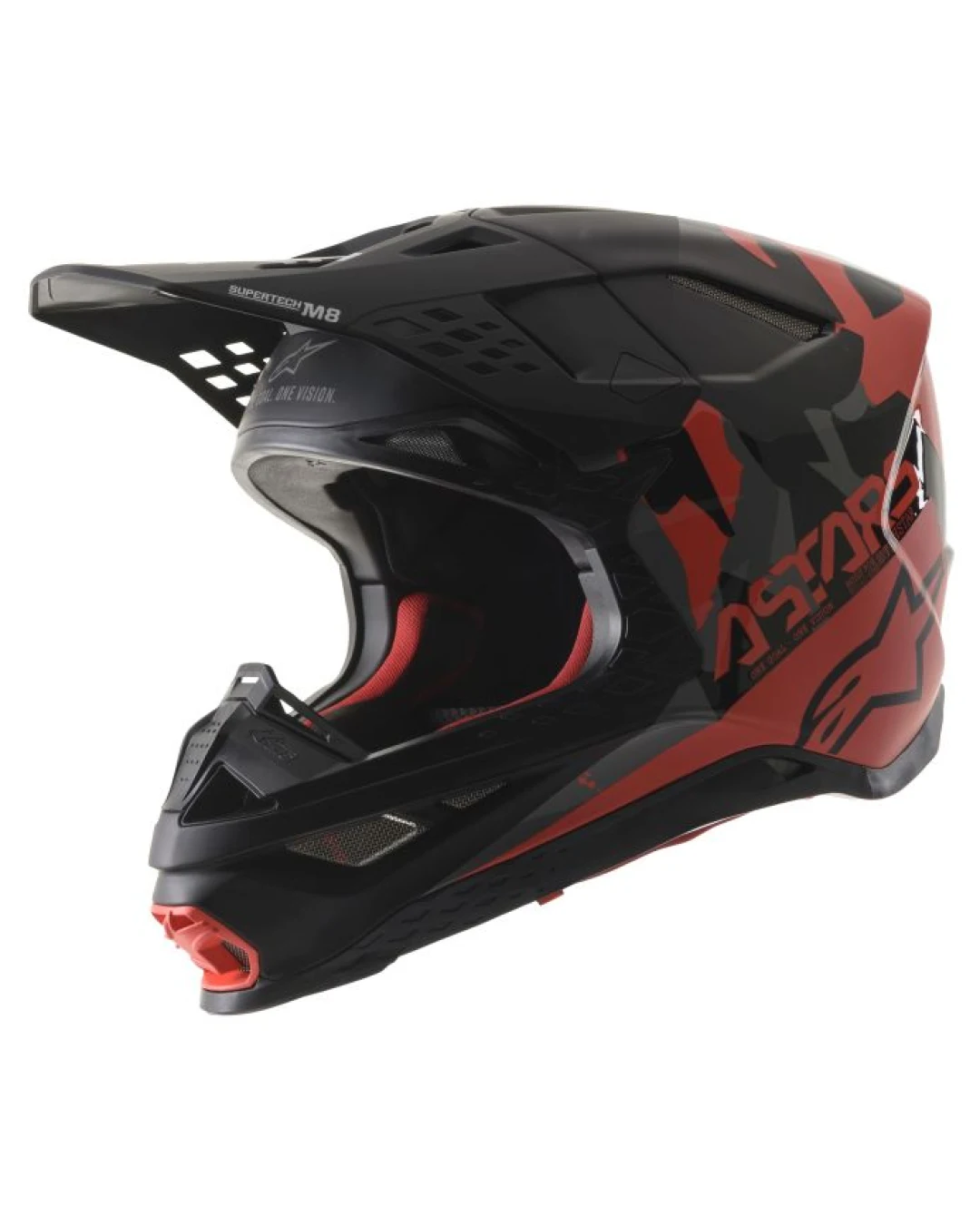 Мотокрос каска ALPINESTARS SM8 Echo BLACK/FLUO GREY/RED