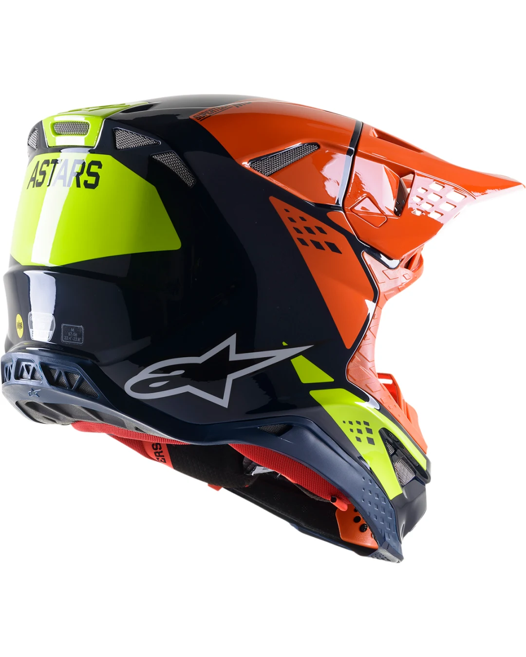 Мотокрос каска ALPINESTARS SM8 Factory BL/OR/YL