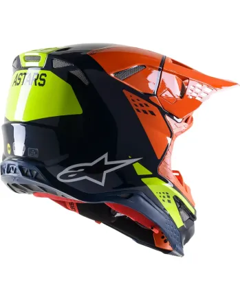 Мотокрос каска ALPINESTARS SM8 Factory BL/OR/YL