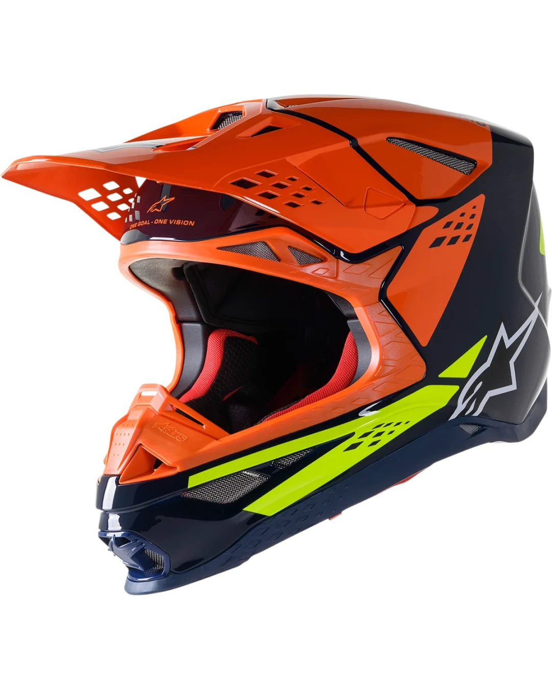 Мотокрос каска ALPINESTARS SM8 Factory BL/OR/YL