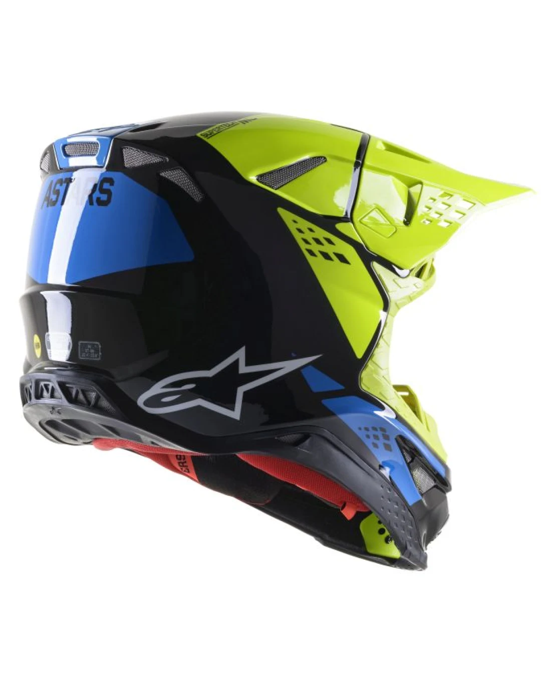 Мотокрос каска ALPINESTARS SM8 Factory BLACK/BLUE/FLUO YELLOW