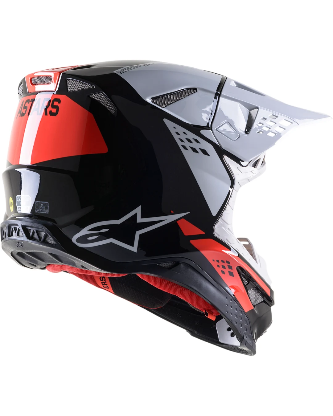 Мотокрос каска ALPINESTARS SM8 Factory BLACK/WHITE/RED
