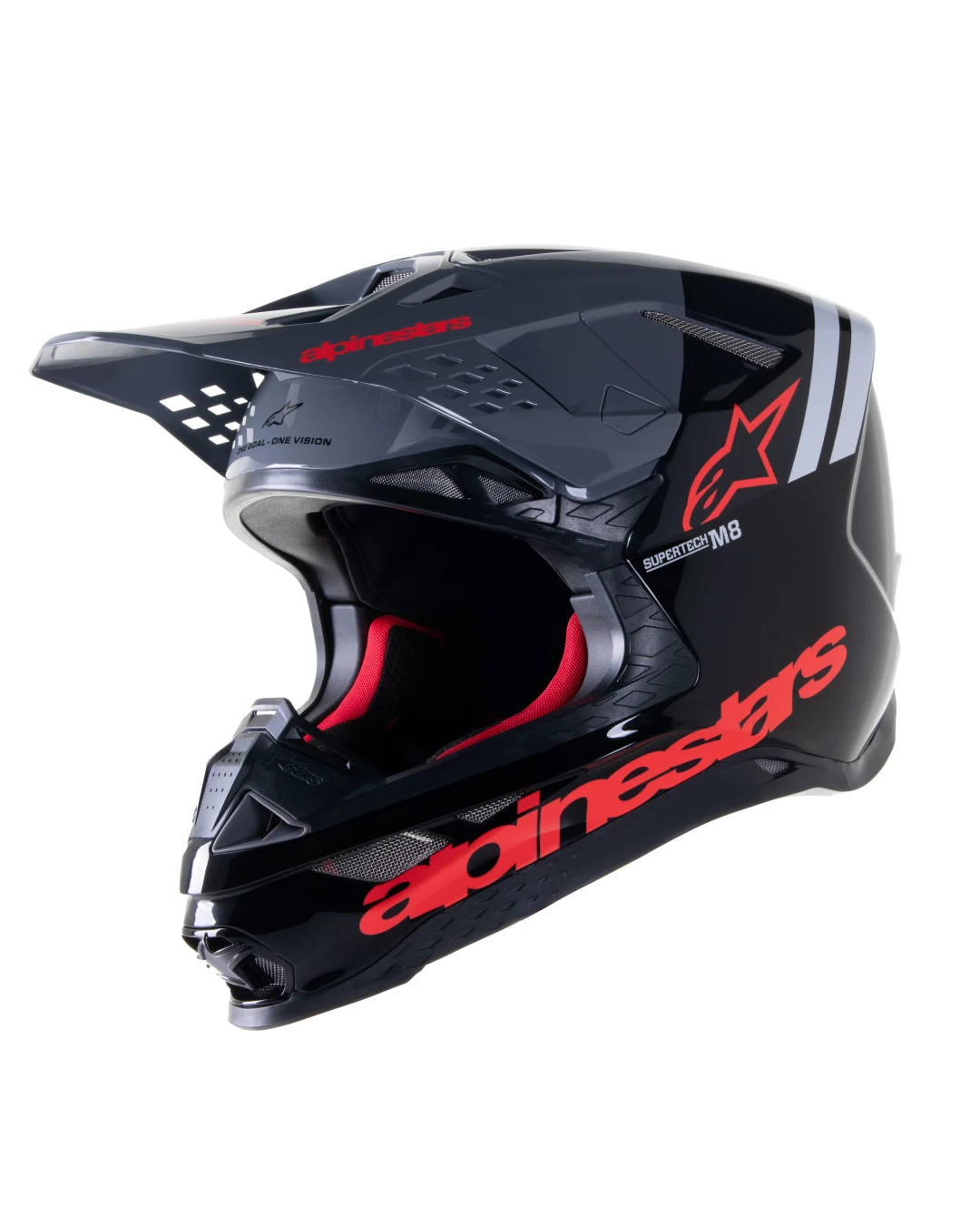 Мотокрос каска ALPINESTARS SM8 RADIUM 2 BLACK/RED