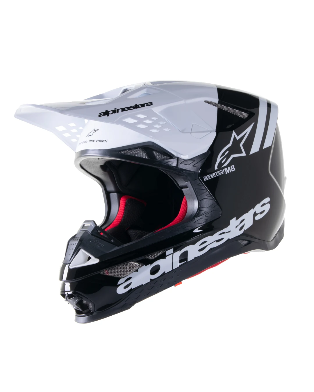 Мотокрос каска ALPINESTARS SM8 RADIUM 2 BLACK/WHITE