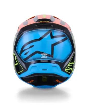 Мотокрос каска ALPINESTARSSM3 FRAY BLACK/ORANGE/YELLOW