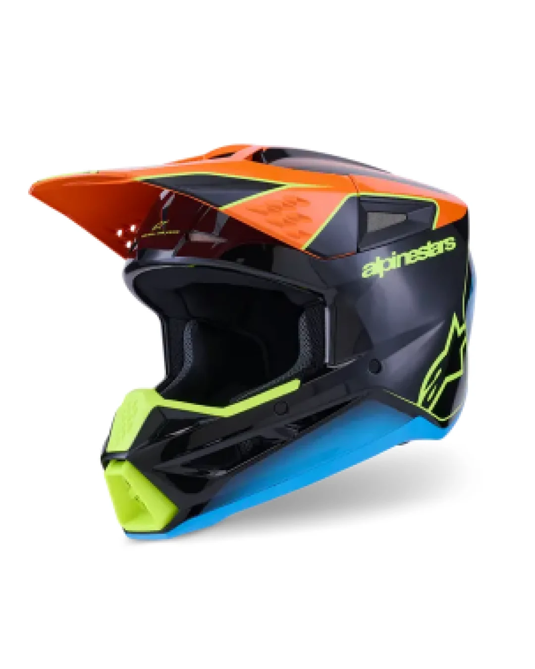 Мотокрос каска ALPINESTARSSM3 FRAY BLACK/ORANGE/YELLOW