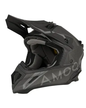 Мотокрос каска AMOQ Friction MIPS Carbon Helmet Black/Grey
