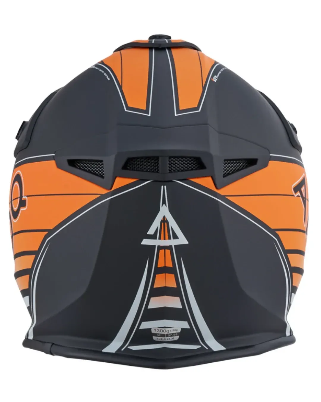 Мотокрос каска AMOQ Meteor V2 Helmet Axis Black/orange
