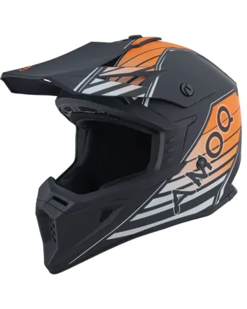 Мотокрос каска AMOQ Meteor V2 Helmet Axis Black/orange