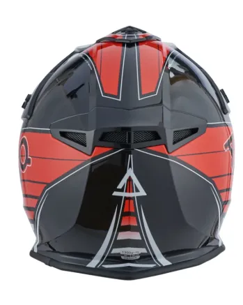 Мотокрос каска AMOQ Meteor V2 Helmet Axis Black/Red glossy
