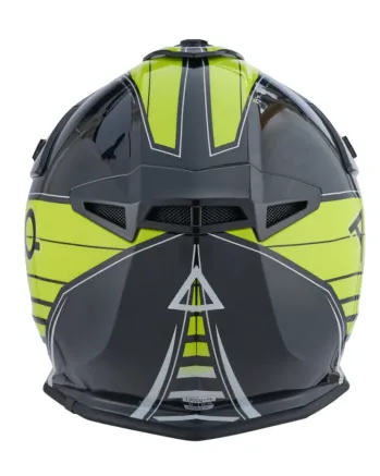 Мотокрос каска AMOQ Meteor V2 Helmet Axis Black/Yellow glossy