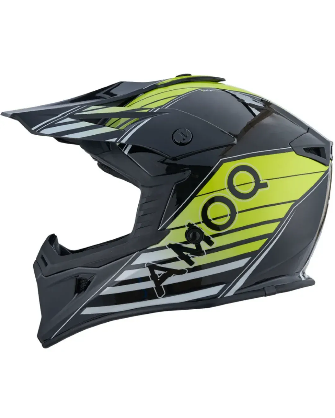 Мотокрос каска AMOQ Meteor V2 Helmet Axis Black/Yellow glossy