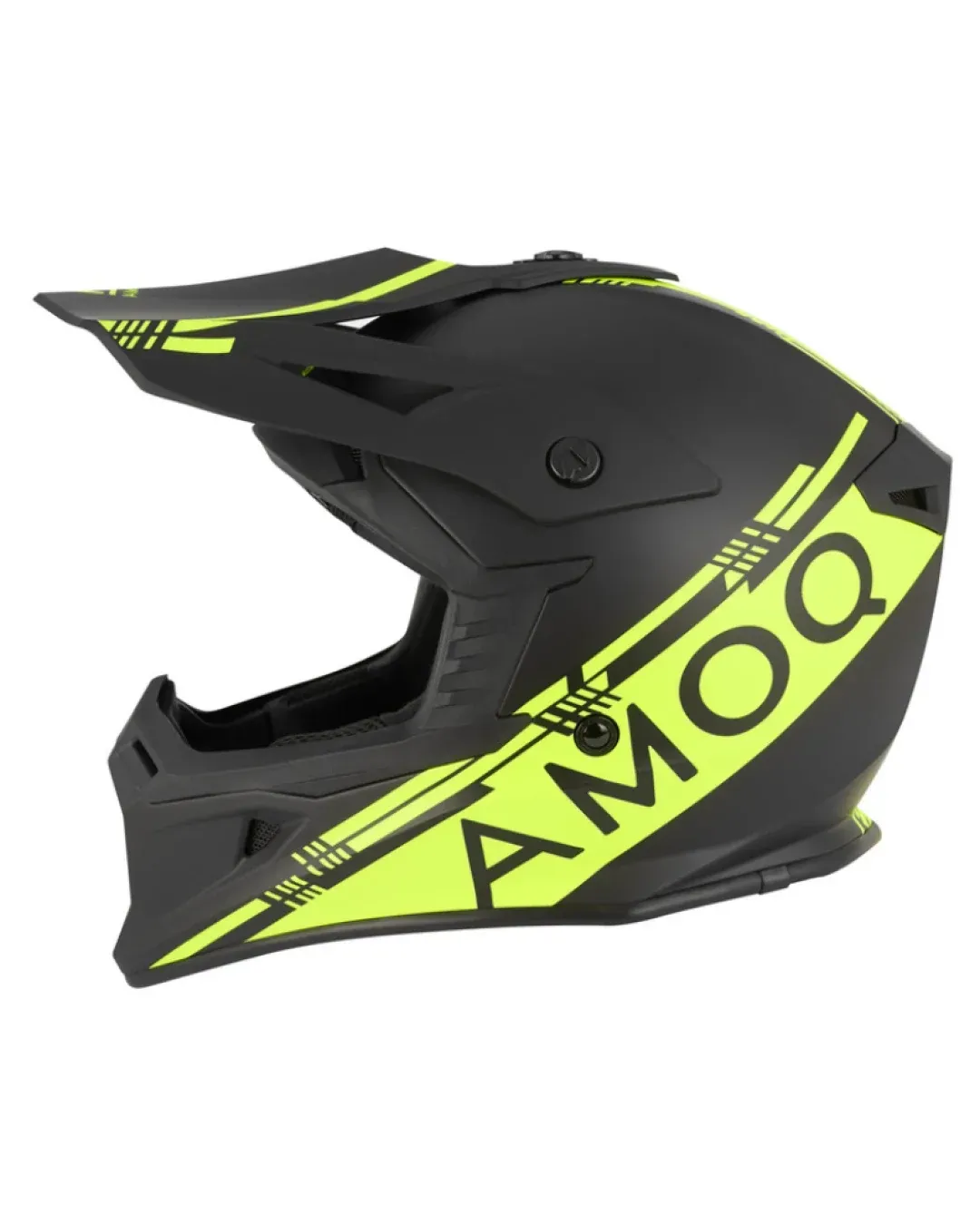Мотокрос каска AMOQ Meteor V2 Helmet Black/HiVis