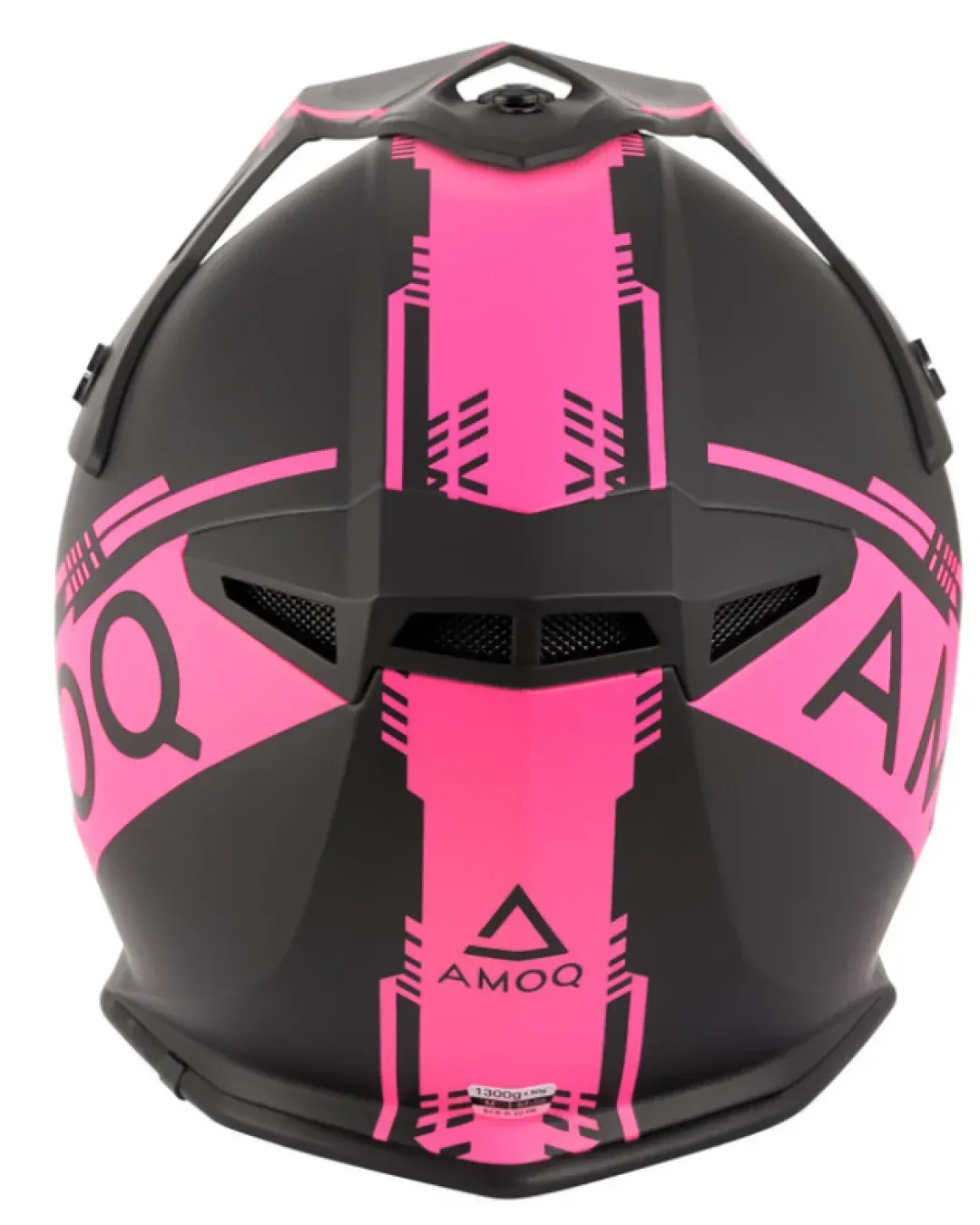 Мотокрос каска AMOQ Meteor V2 Helmet Black/Pink