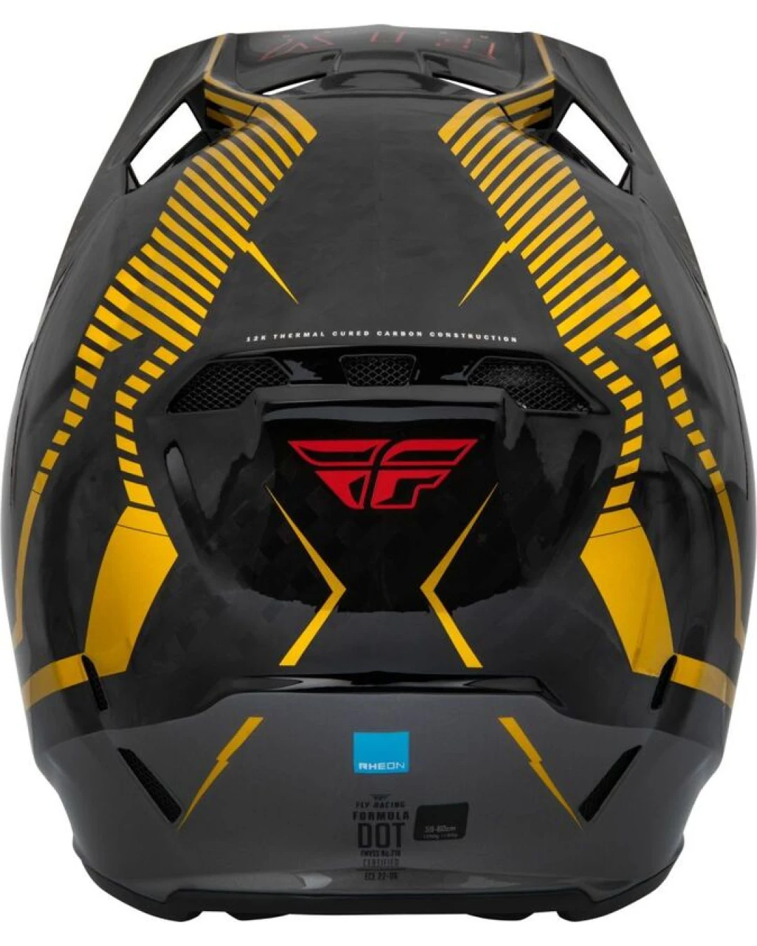 Мотокрос каска FLY RACING Formula Carbon Tracer Helmet - Gold/Black