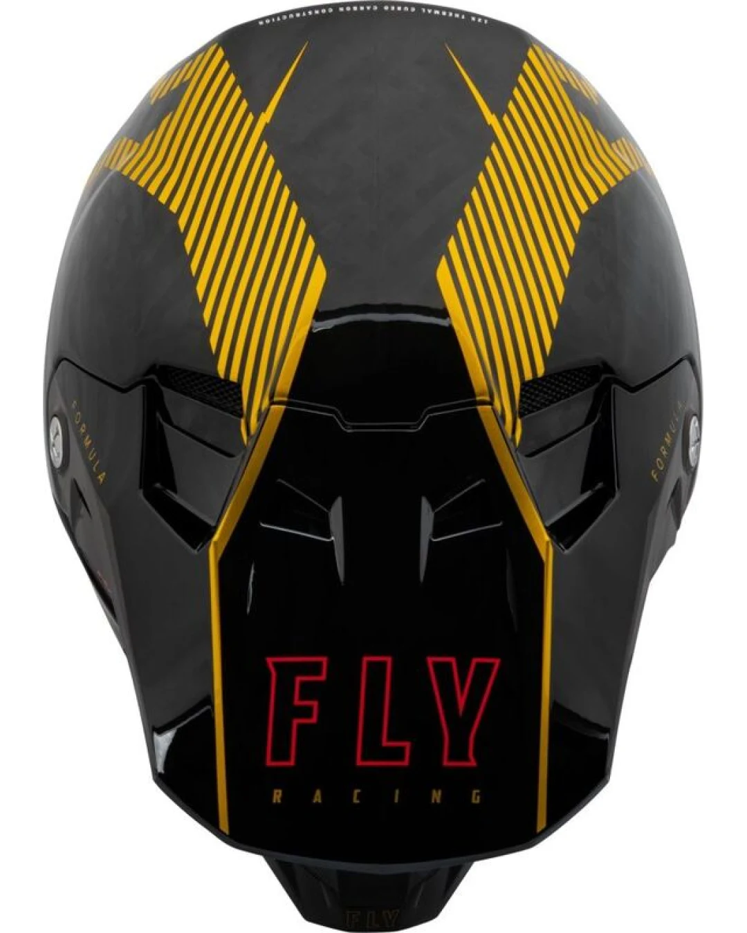 Мотокрос каска FLY RACING Formula Carbon Tracer Helmet - Gold/Black