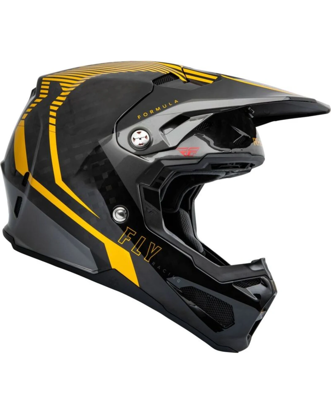 Мотокрос каска FLY RACING Formula Carbon Tracer Helmet - Gold/Black