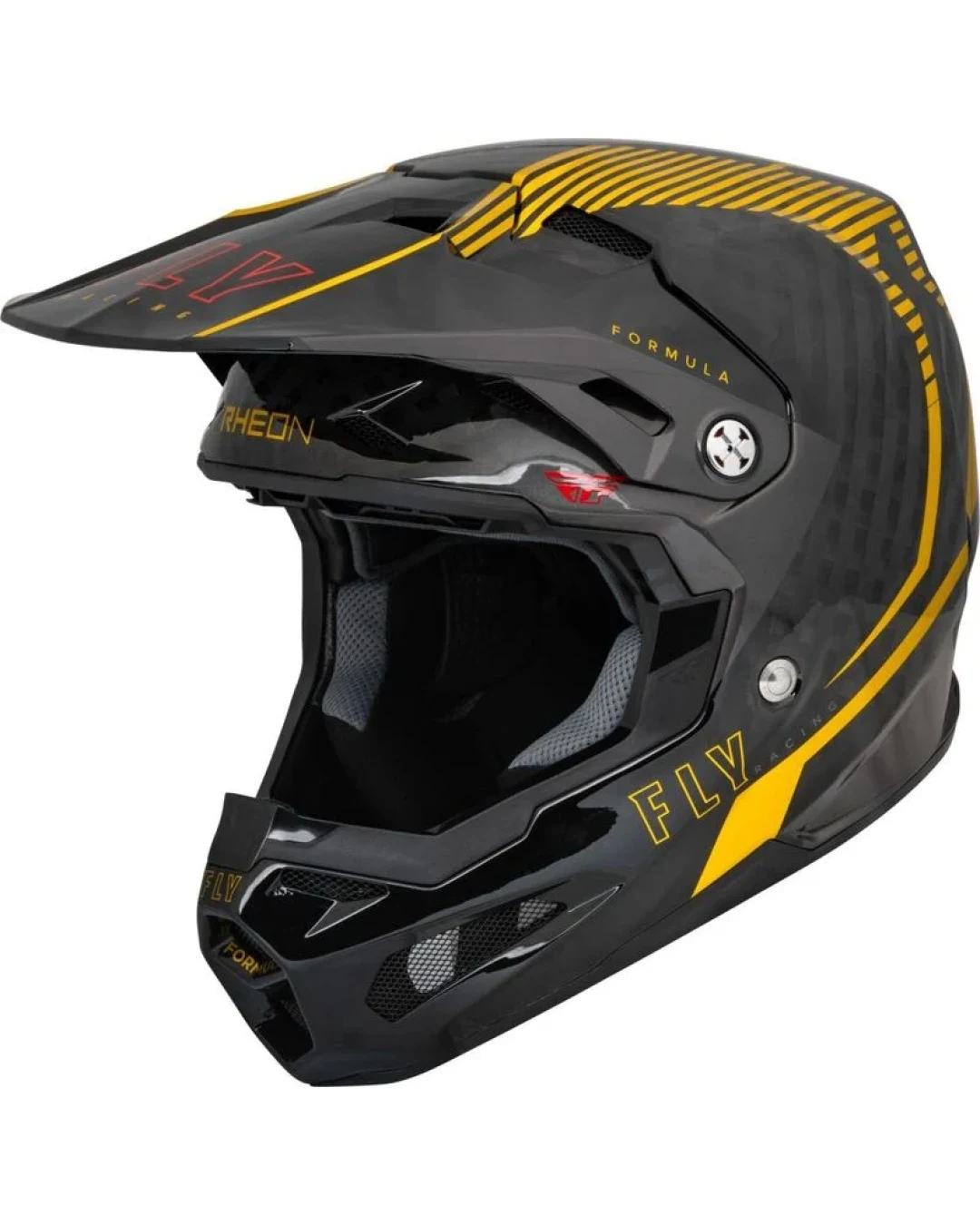 Мотокрос каска FLY RACING Formula Carbon Tracer Helmet - Gold/Black