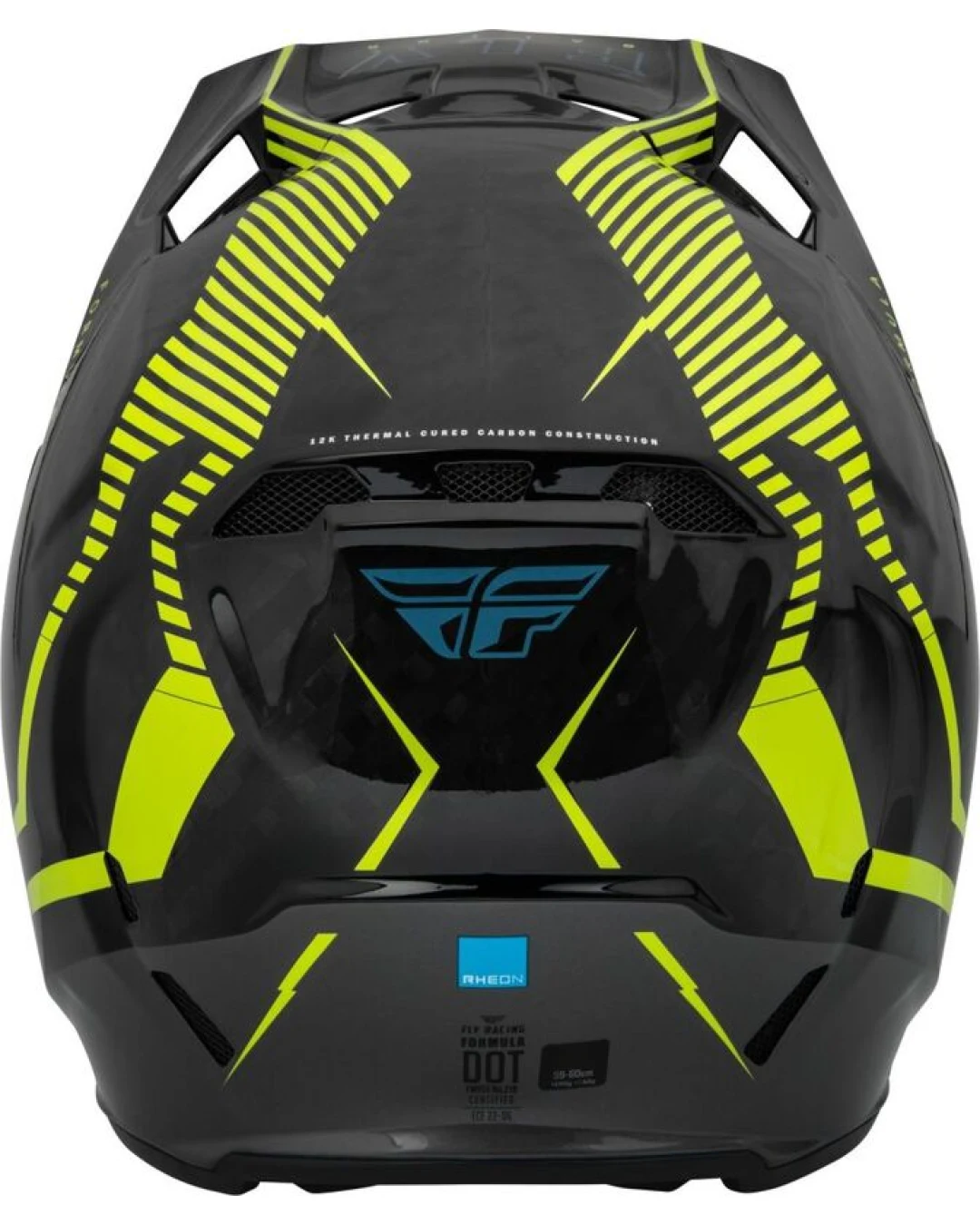 Мотокрос каска FLY RACING Formula Carbon Tracer Helmet - Hi-Vis/Black