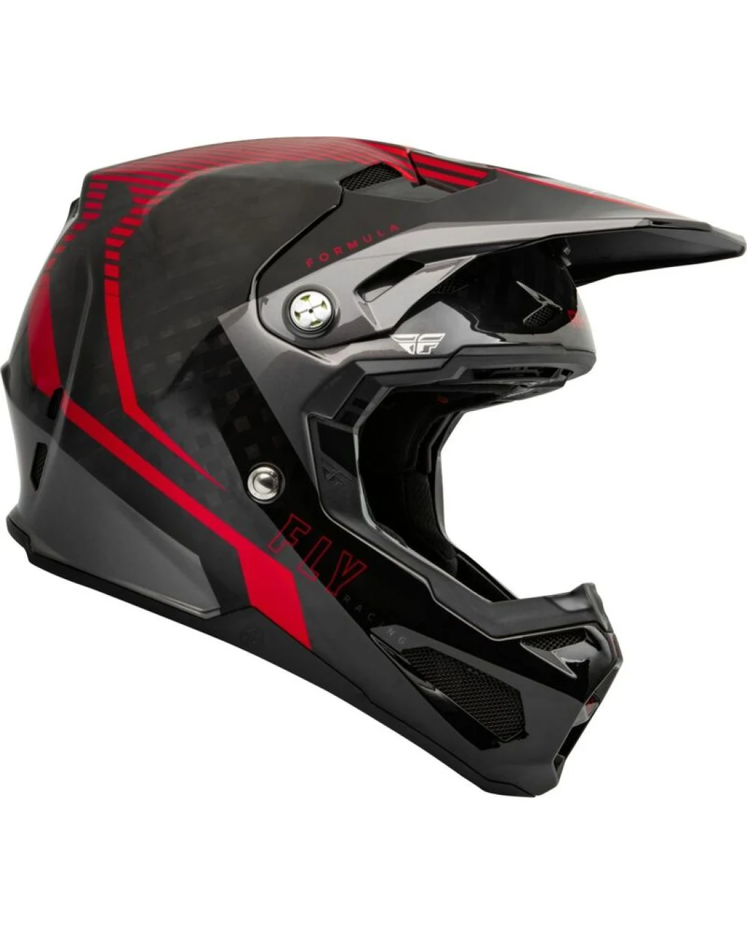 Мотокрос каска FLY RACING Formula Carbon Tracer Helmet - Red/Black