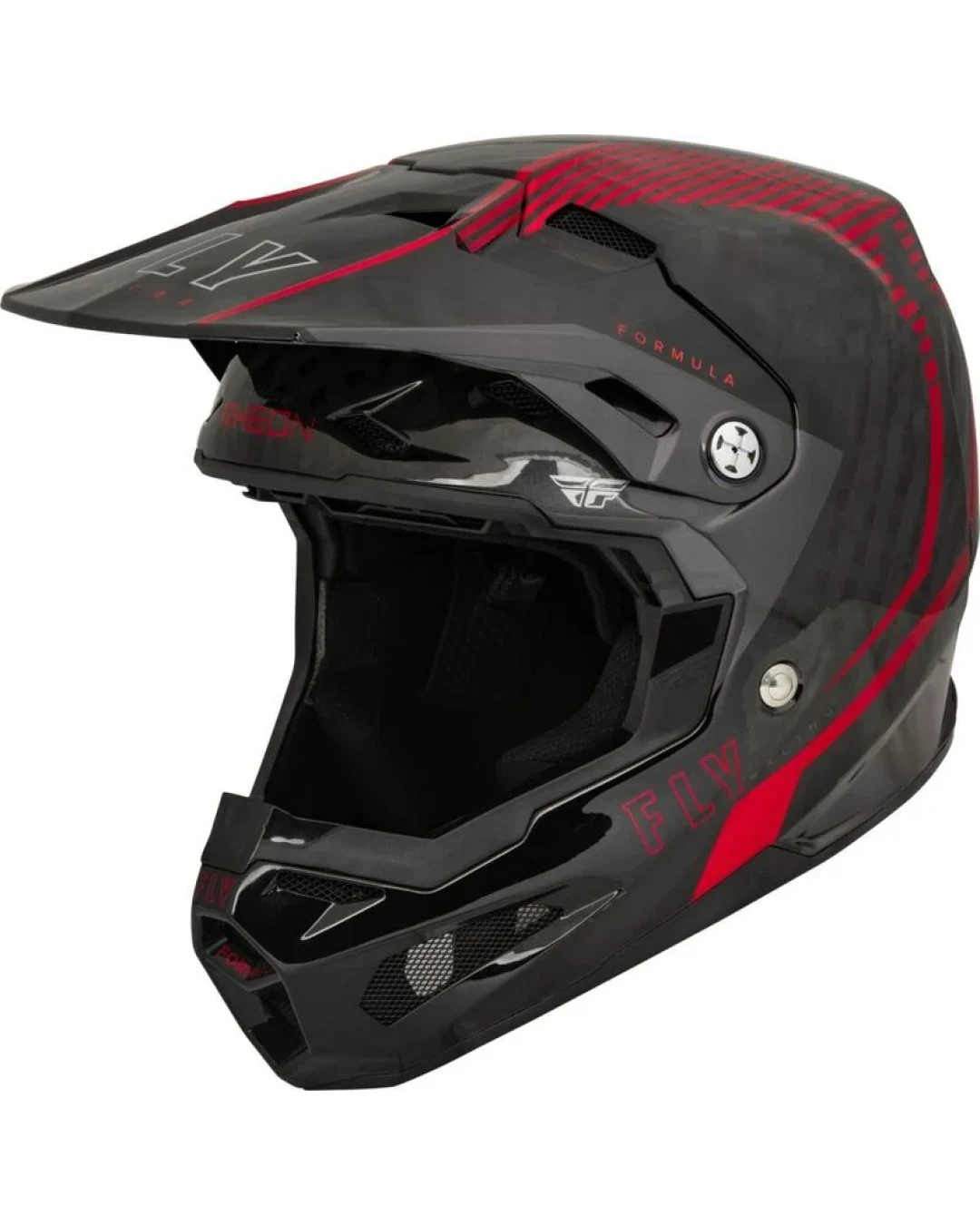 Мотокрос каска FLY RACING Formula Carbon Tracer Helmet - Red/Black