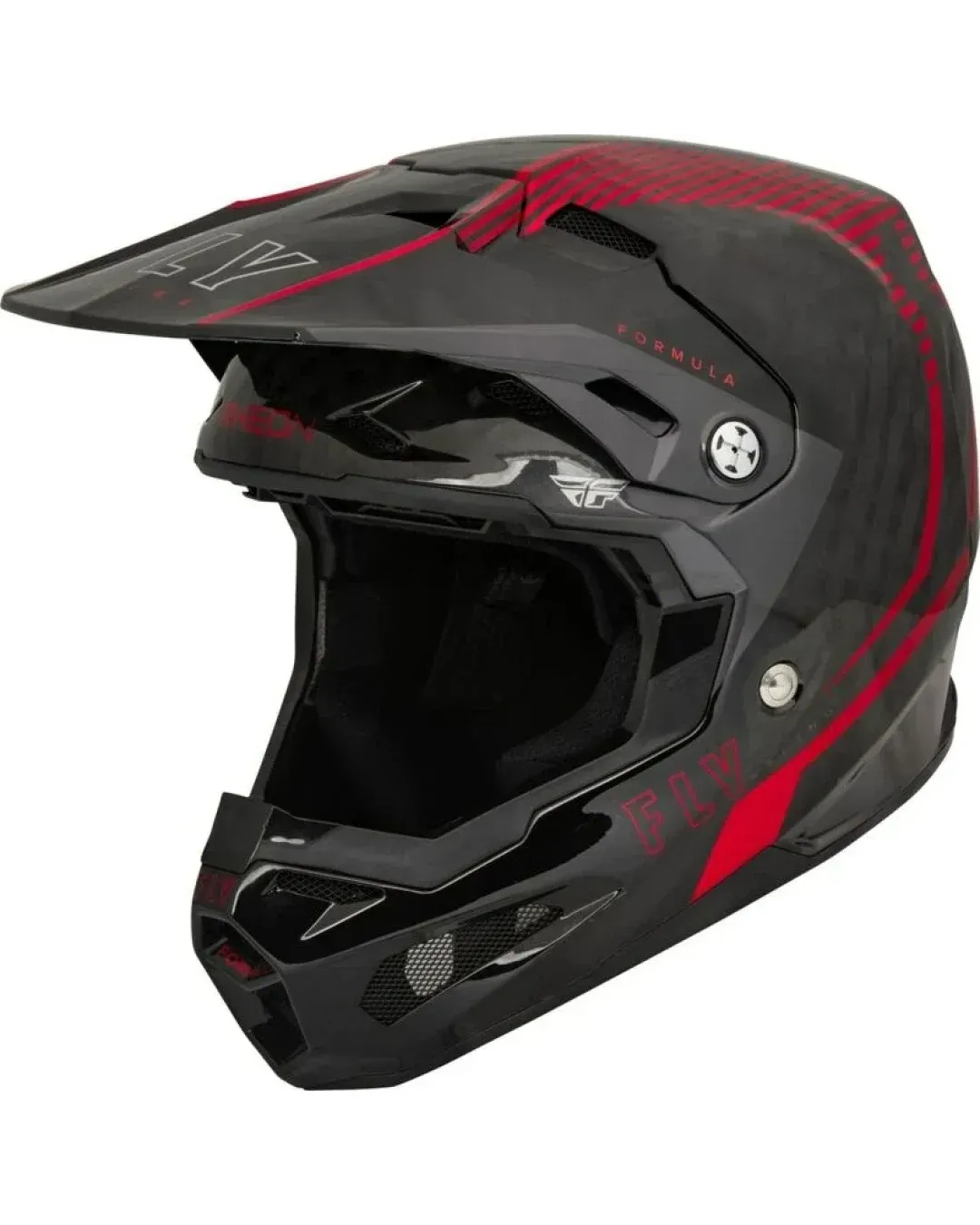 Мотокрос каска FLY RACING Formula Carbon Tracer Helmet - Red/Black