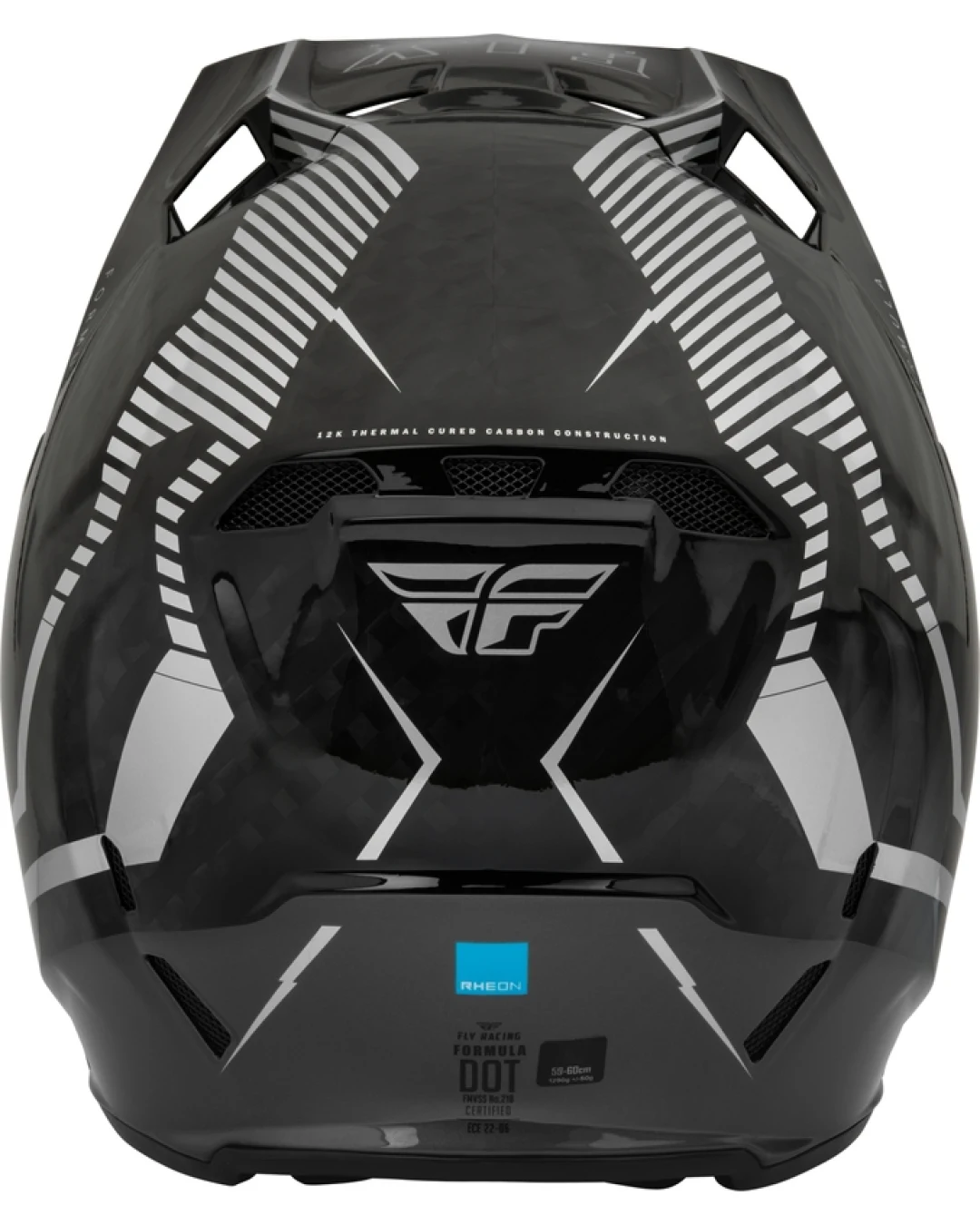 Мотокрос каска FLY RACING Formula Carbon Tracer Helmet - Silver/Black