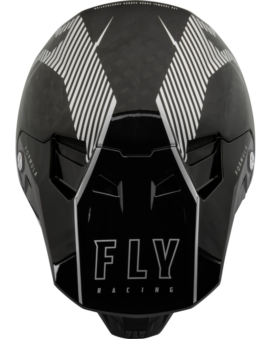 Мотокрос каска FLY RACING Formula Carbon Tracer Helmet - Silver/Black