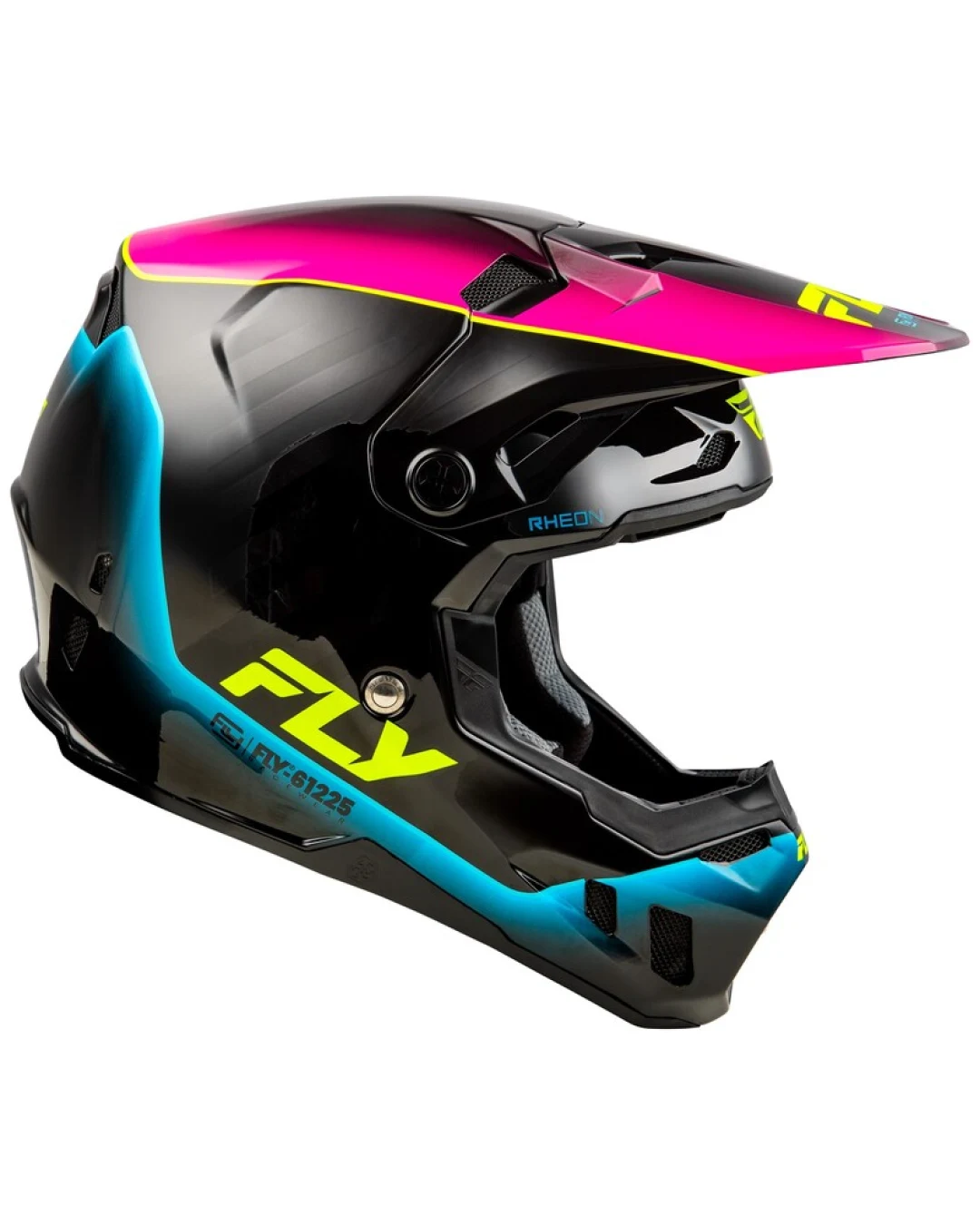 Мотокрос каска FLY RACING Formula CC L.E. Underglow - Grey/Pink/Blue 2025