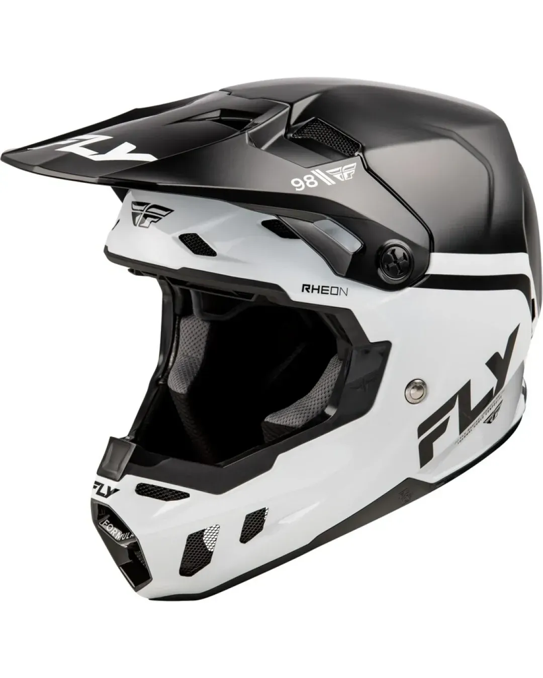Мотокрос каска FLY RACING Formula CC Objective - Black/White 2025