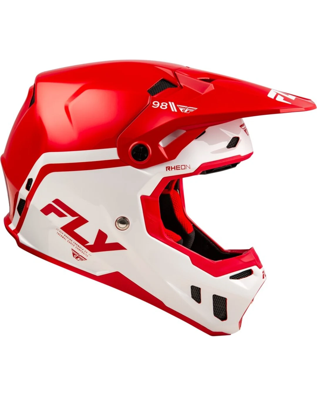 Мотокрос каска FLY RACING Formula CC Objective - Red/White 2025