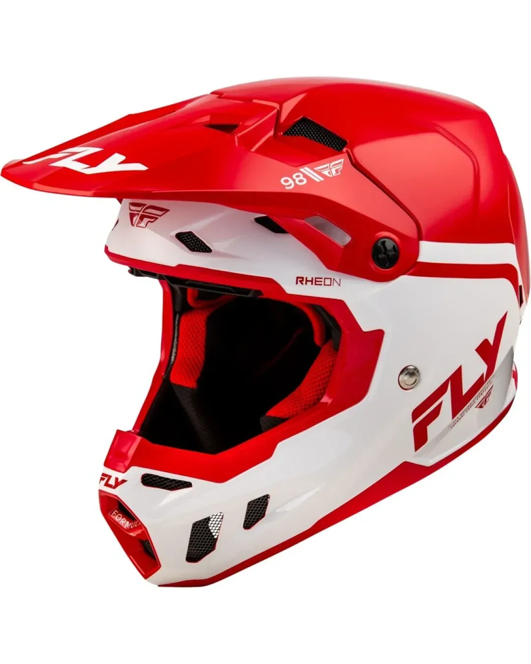 Мотокрос каска FLY RACING Formula CC Objective - Red/White 2025