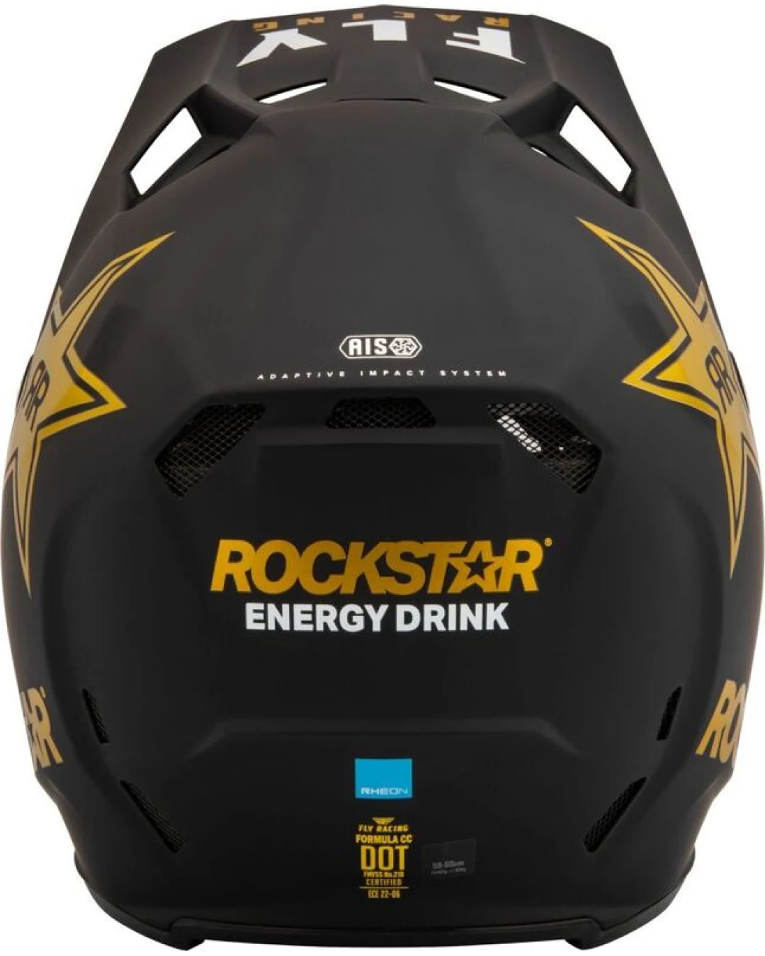 Мотокрос каска FLY RACING Formula CC Rockstar - Matte Black/Gold