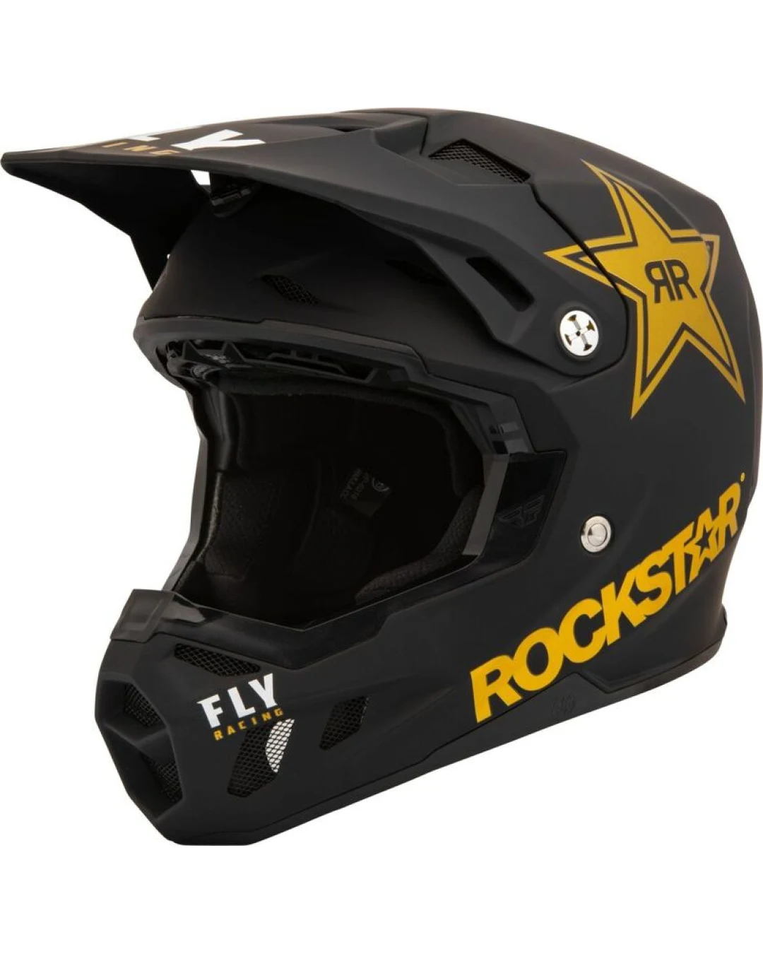 Мотокрос каска FLY RACING Formula CC Rockstar - Matte Black/Gold