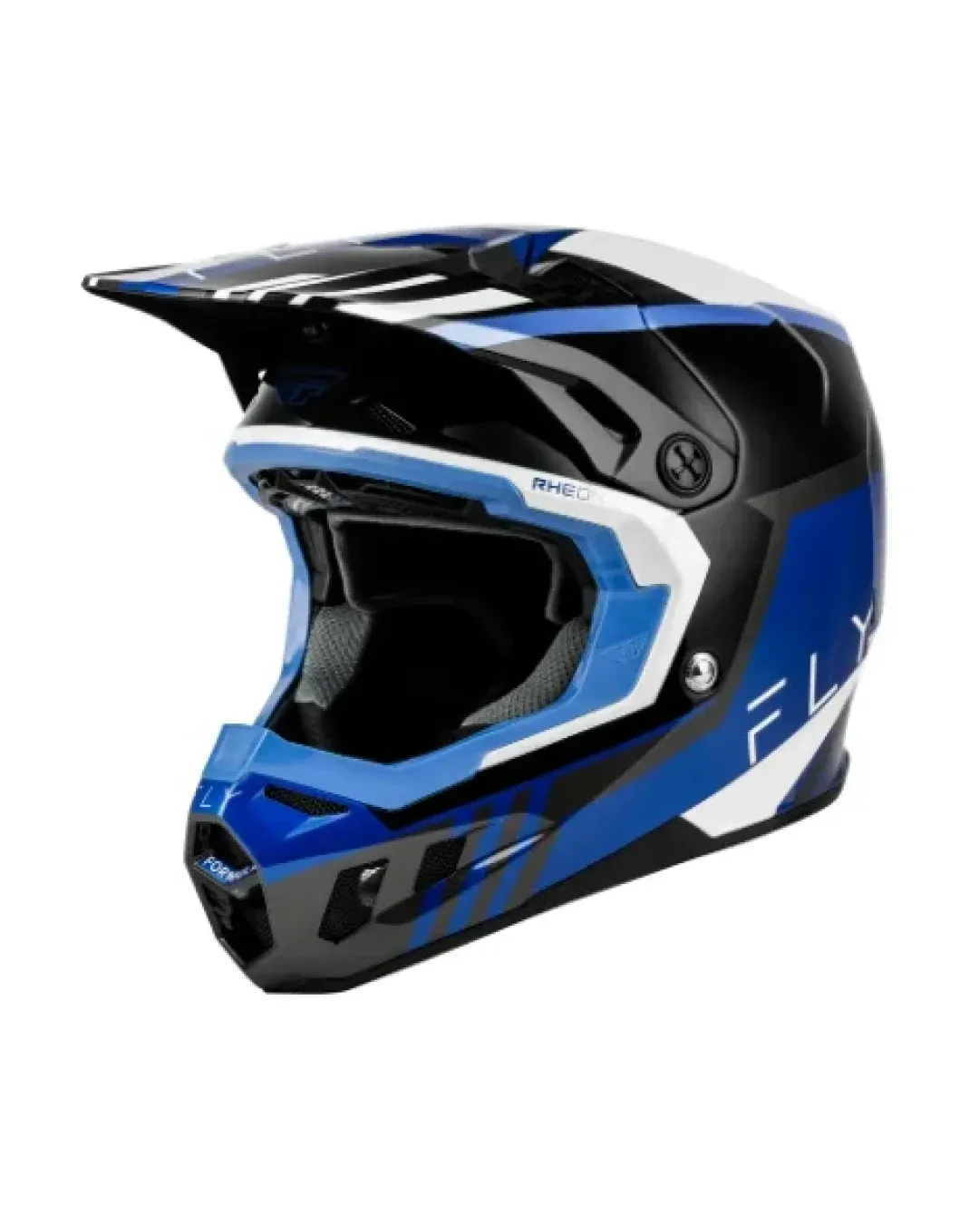 Мотокрос каска FLY RACING Formula CC Strike- Black/Blue/Grey/White