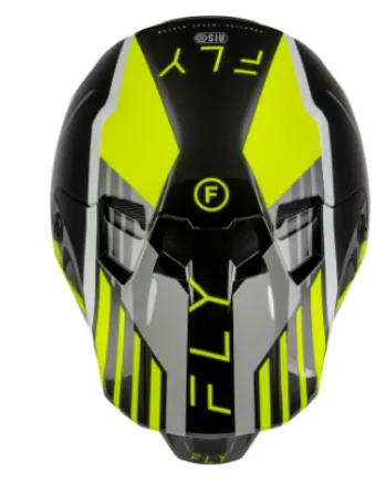 Мотокрос каска FLY RACING Formula CC Strike- Grey/Black/Hi-Vis