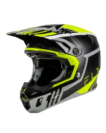 Мотокрос каска FLY RACING Formula CC Strike- Grey/Black/Hi-Vis