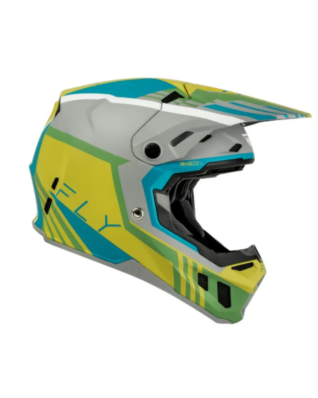 Мотокрос каска FLY RACING Formula CC Strike- Grey/Green/Teal