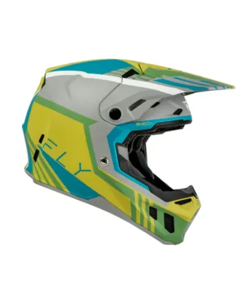 Мотокрос каска FLY RACING Formula CC Strike- Grey/Green/Teal