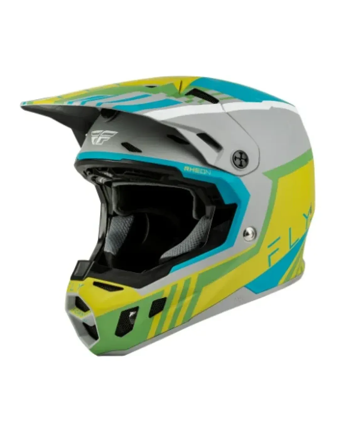 Мотокрос каска FLY RACING Formula CC Strike- Grey/Green/Teal