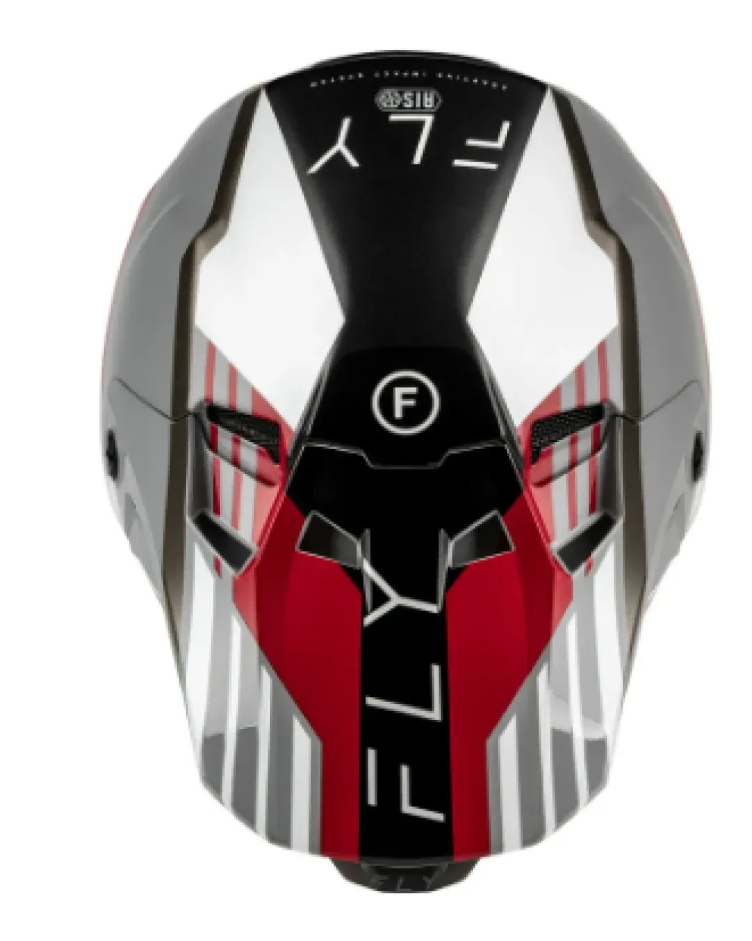 Мотокрос каска FLY RACING Formula CC Strike- Grey/Red/Black/White
