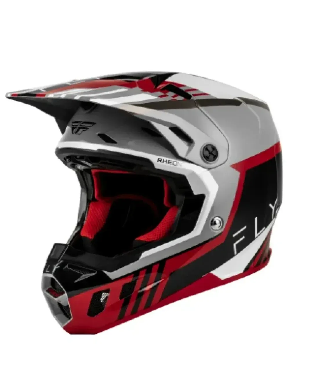 Мотокрос каска FLY RACING Formula CC Strike- Grey/Red/Black/White