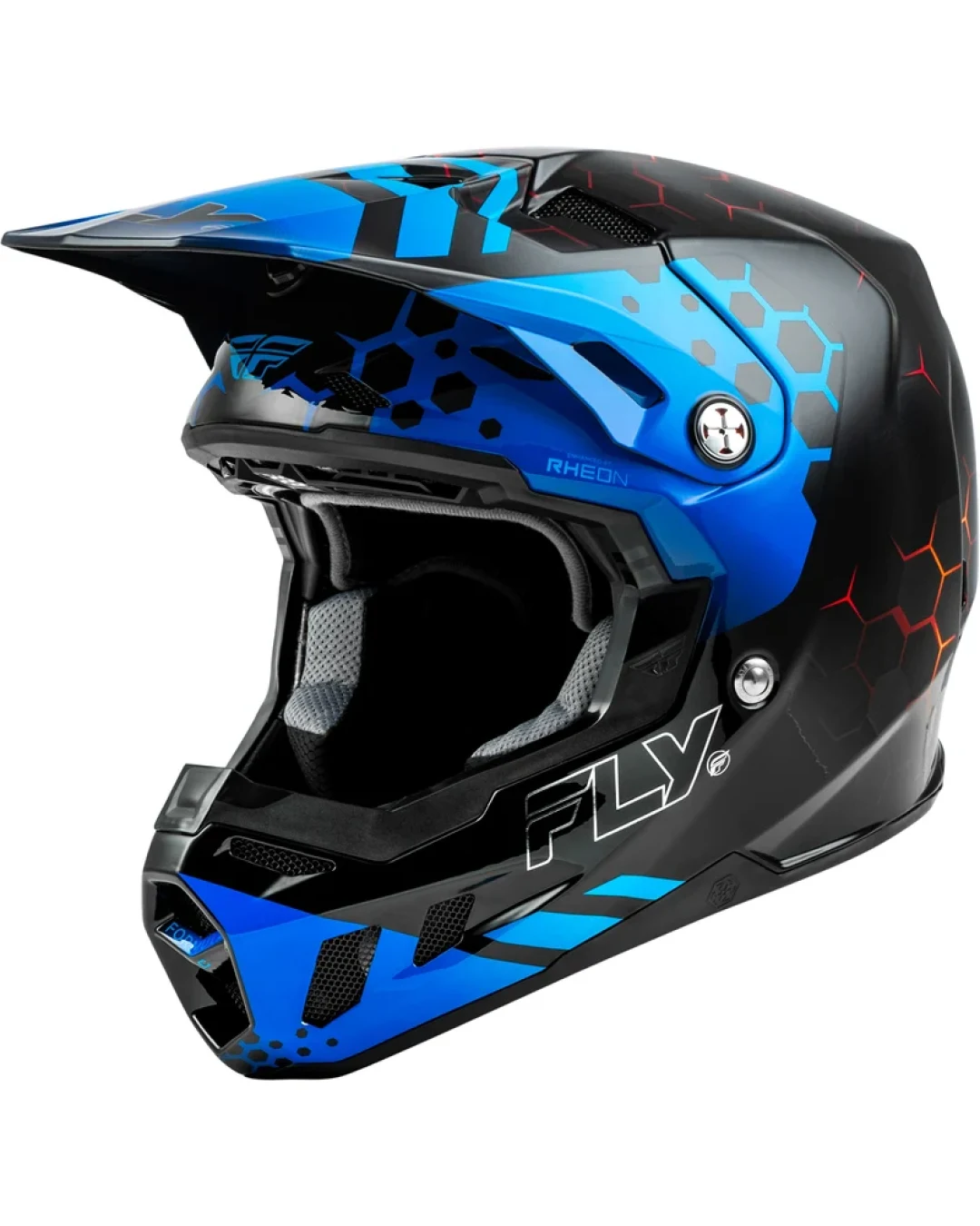 Мотокрос каска FLY RACING Formula CC Tektonic - Black/Blue/Red