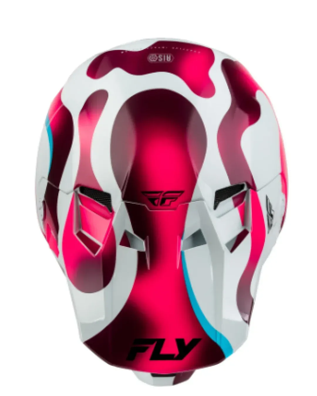 Мотокрос каска FLY RACING Formula CC Vibe - White/Pink/Blue