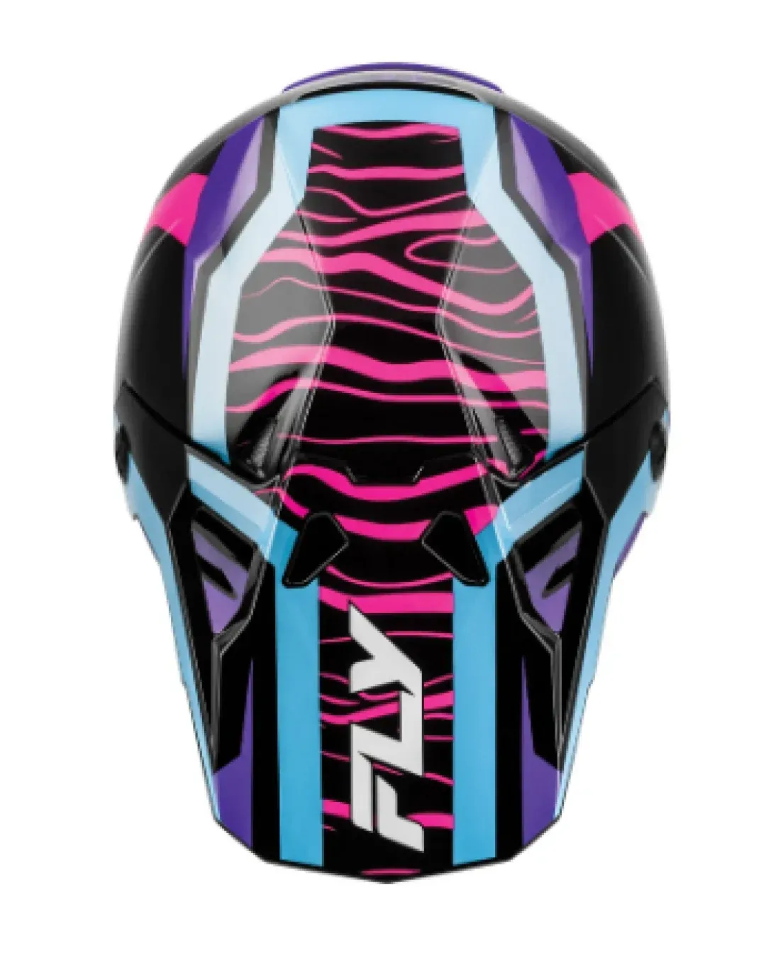 Мотокрос каска FLY RACING Formula CP Charge - Black/Purple/Pink/Blue
