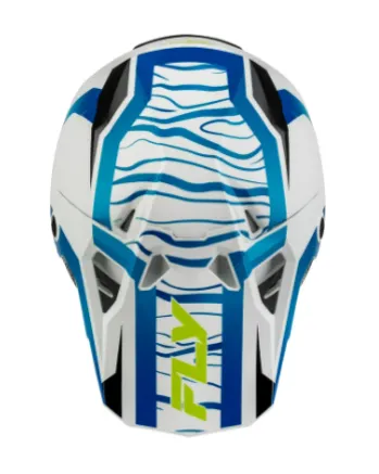 Мотокрос каска FLY RACING Formula CP Charge -White/Blue/Black