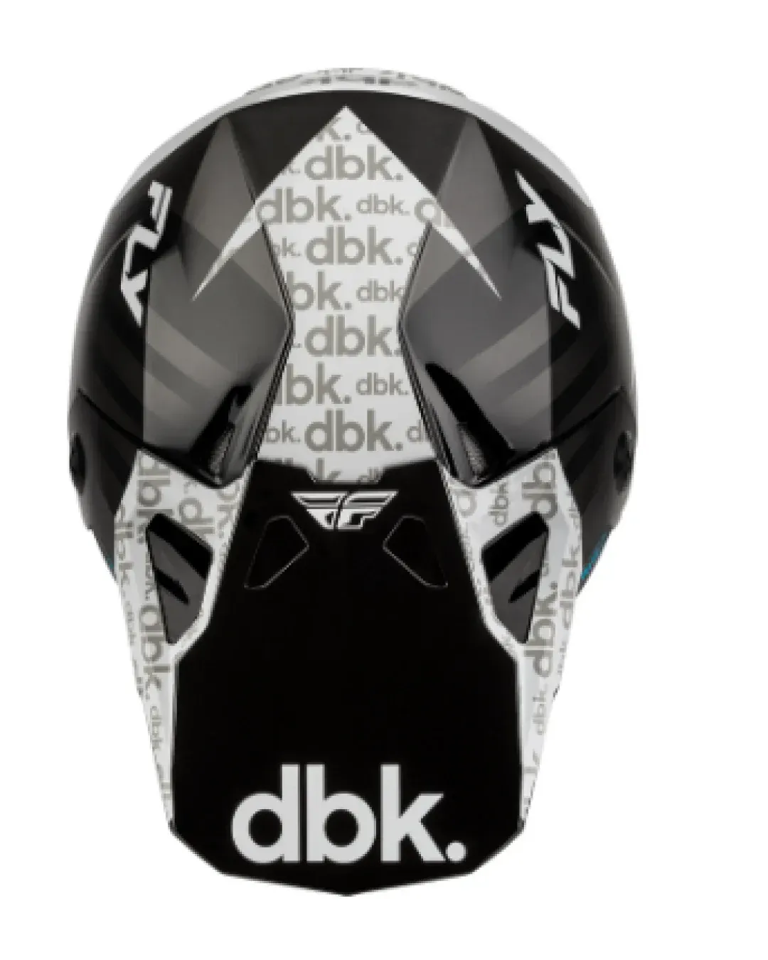 Мотокрос каска FLY RACING Formula CP DBK - Black/White/Grey